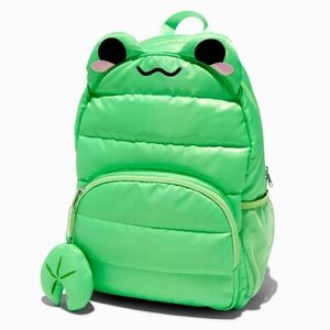 Claire's, Green Frog Backpack-NWT